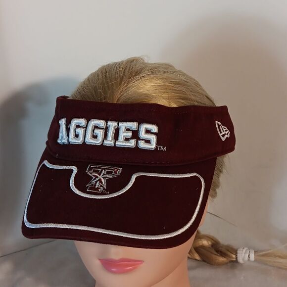 New Era Texas A&M Unisex Visor - Picture 1 of 7